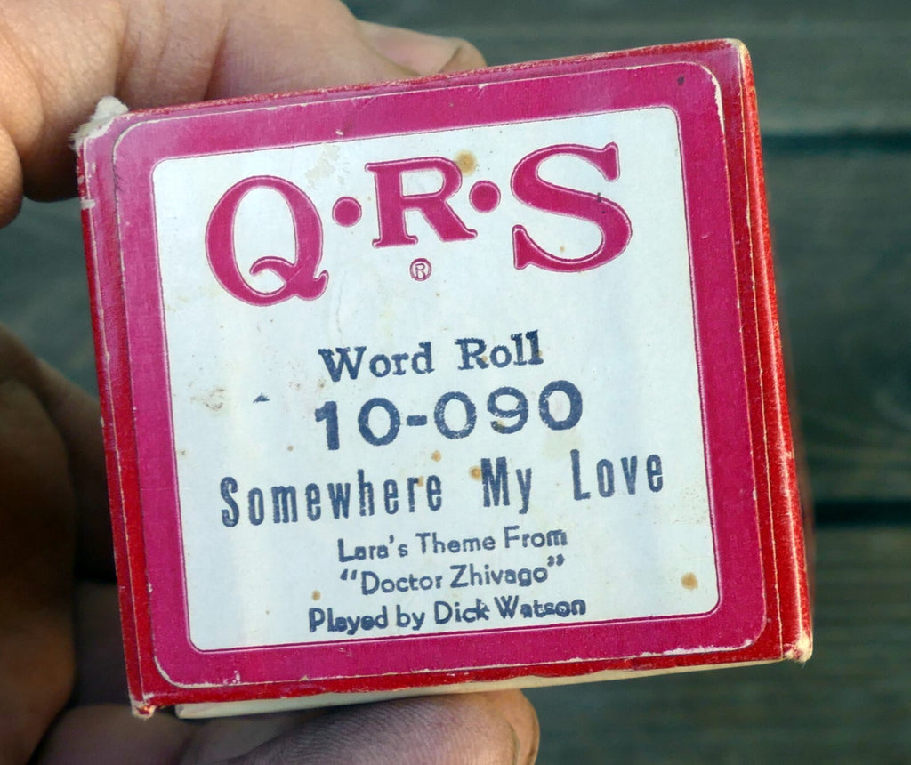 Qrs word roll 10 090 somewhere my love doctor zhivago