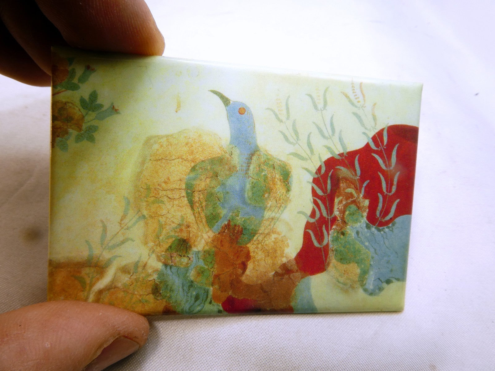 Refrigerator Magnet  Helenistic Blue Bird Knossos Palace Fresco  Greece  3X2"