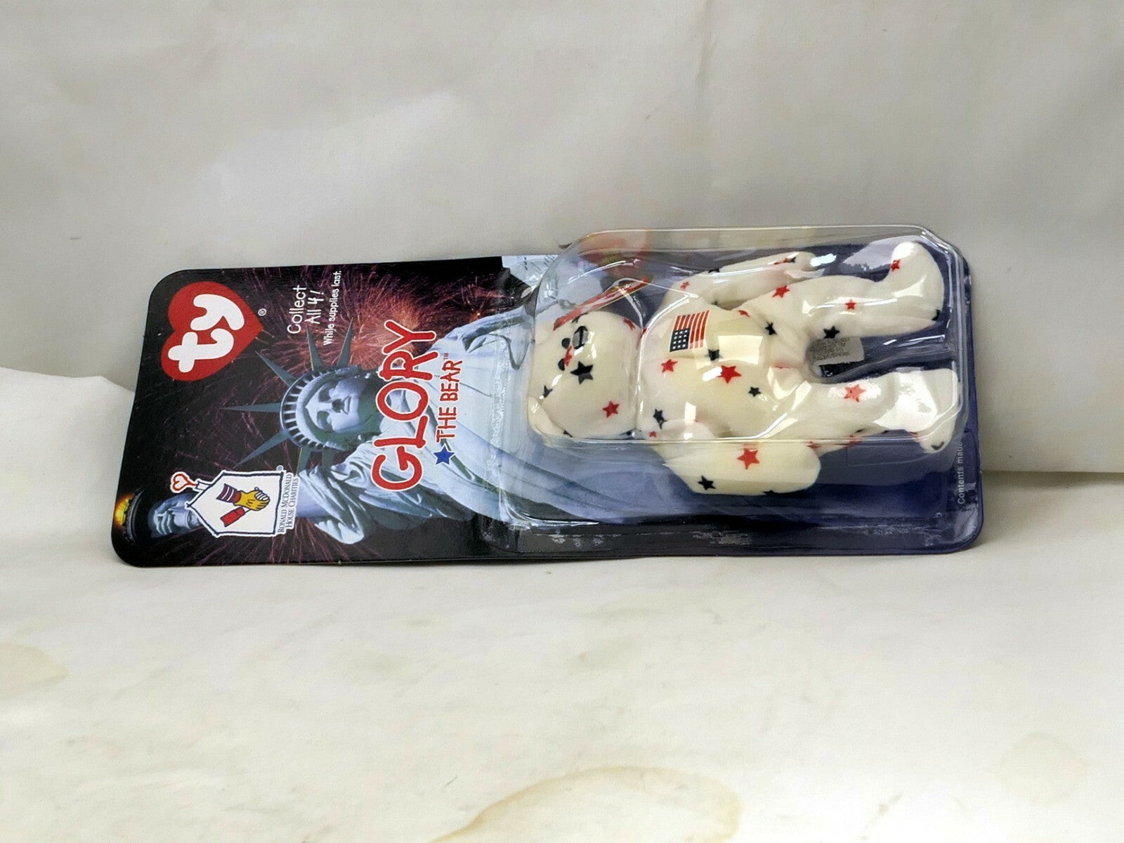 GLORY The Bear 1998 McDonald's Ty Beanie Baby  1999 OakBrook - NEW