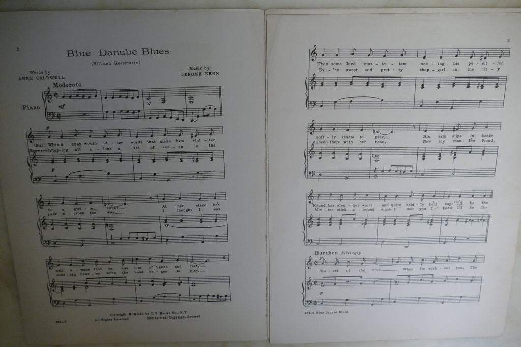 Ka-Lu-A 1921 by Jerome Kern and Anne Caldwell from Good Morning Dearie musical