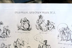 Old WAYS and NEW WAYS No 5 HENRY HEATH CARICATURE PRINT  1840 Victorian