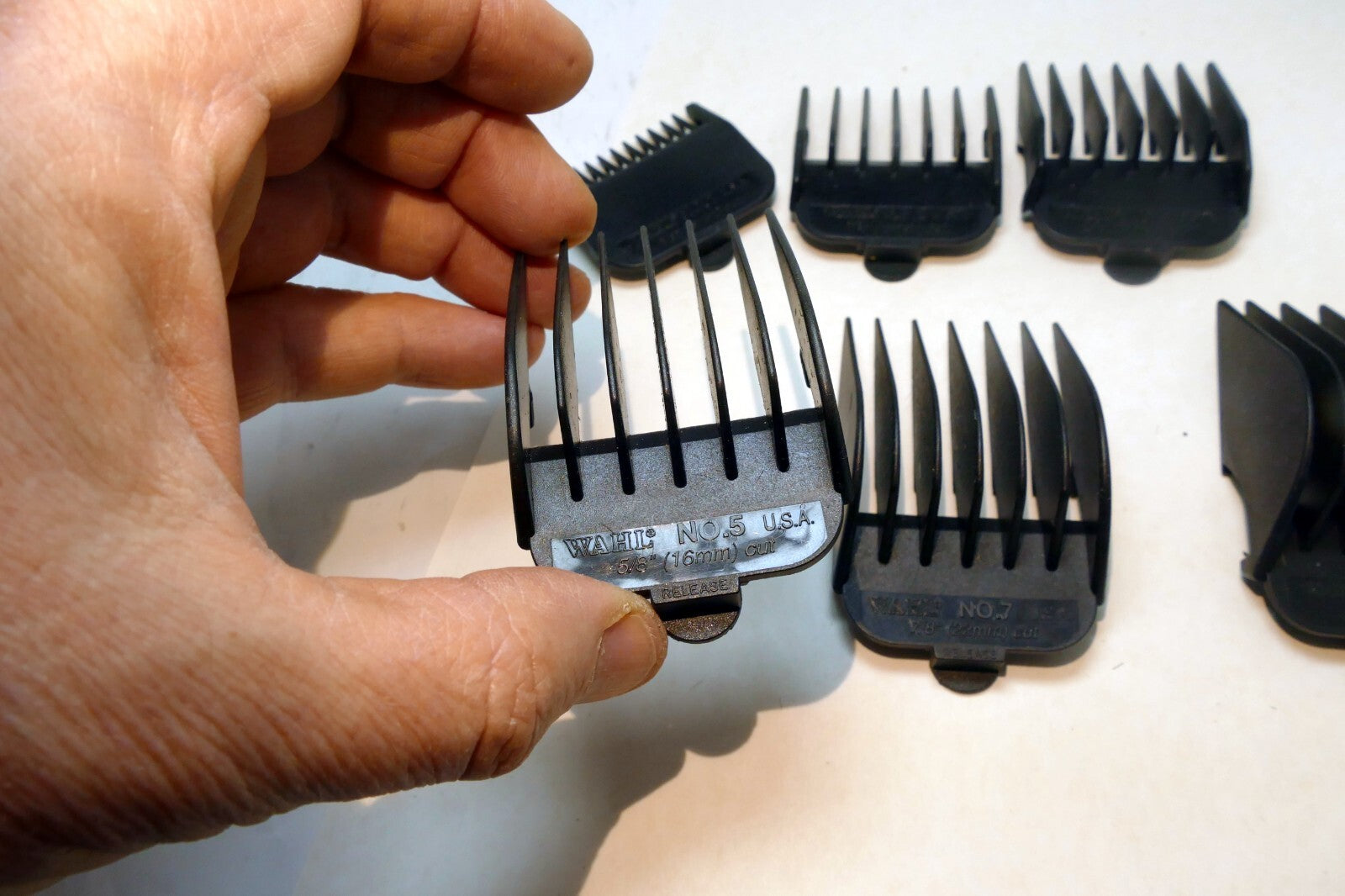 #1 #2 #3 #5 #7 #8  Wahl Guide Comb Attachment mixed lot - missing 4 & 6