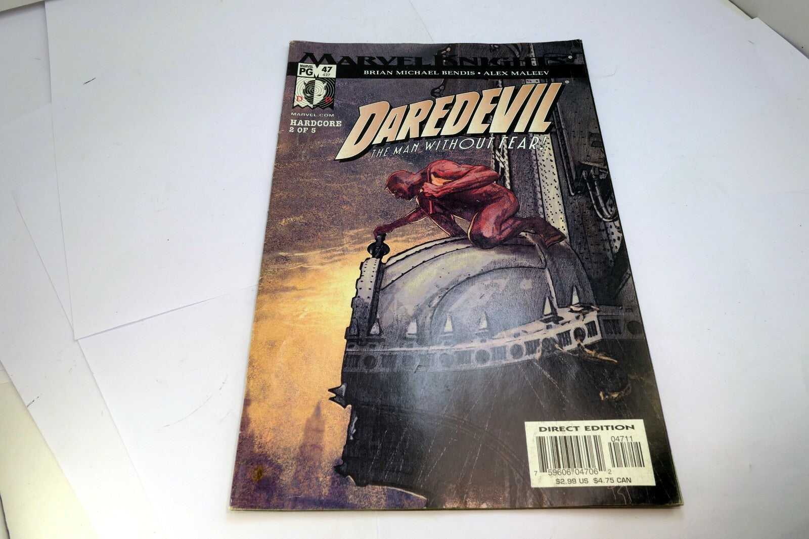 DAREDEVIL THE MAN WITHOUT FEAR no 47 Direct Edition  Hardcore 2