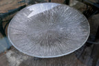 Sasaki Japan Rain Textured Clear Glass 11" Round Plate 11X11X1" Dinner Lunch