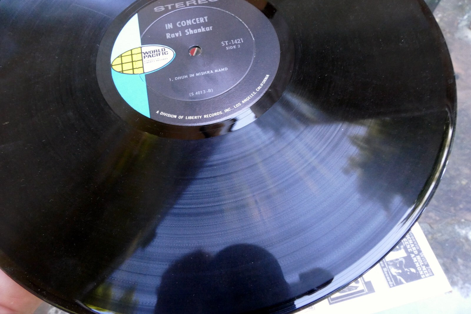 Ravi Shankar In Concert  LP 1962 World-Pacific ST-1421  UCLA Los Angeles VG