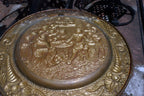 14" Antique Brass Pub Tavern Theme England Plates hanging Wall Art decor party