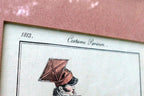 Fashion Engraving 1813 Parisian Costume French Gentleman's Skating framed