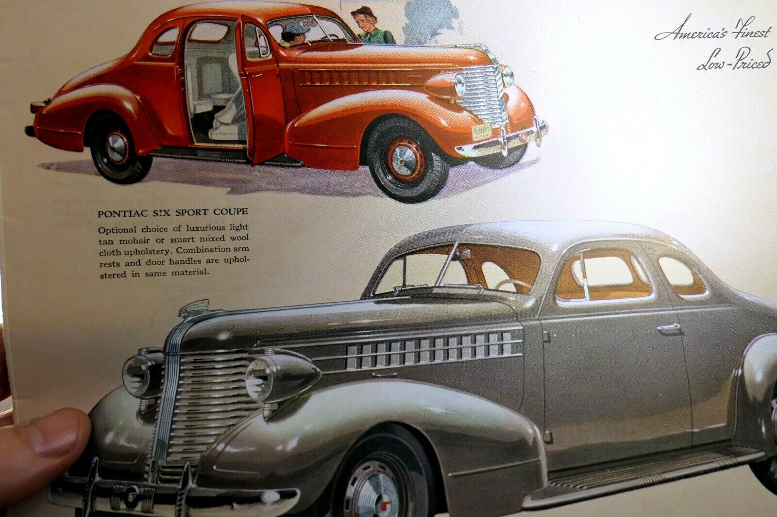 Pontiac eight sport coupe dealership ad advertisement sales brochure 1952