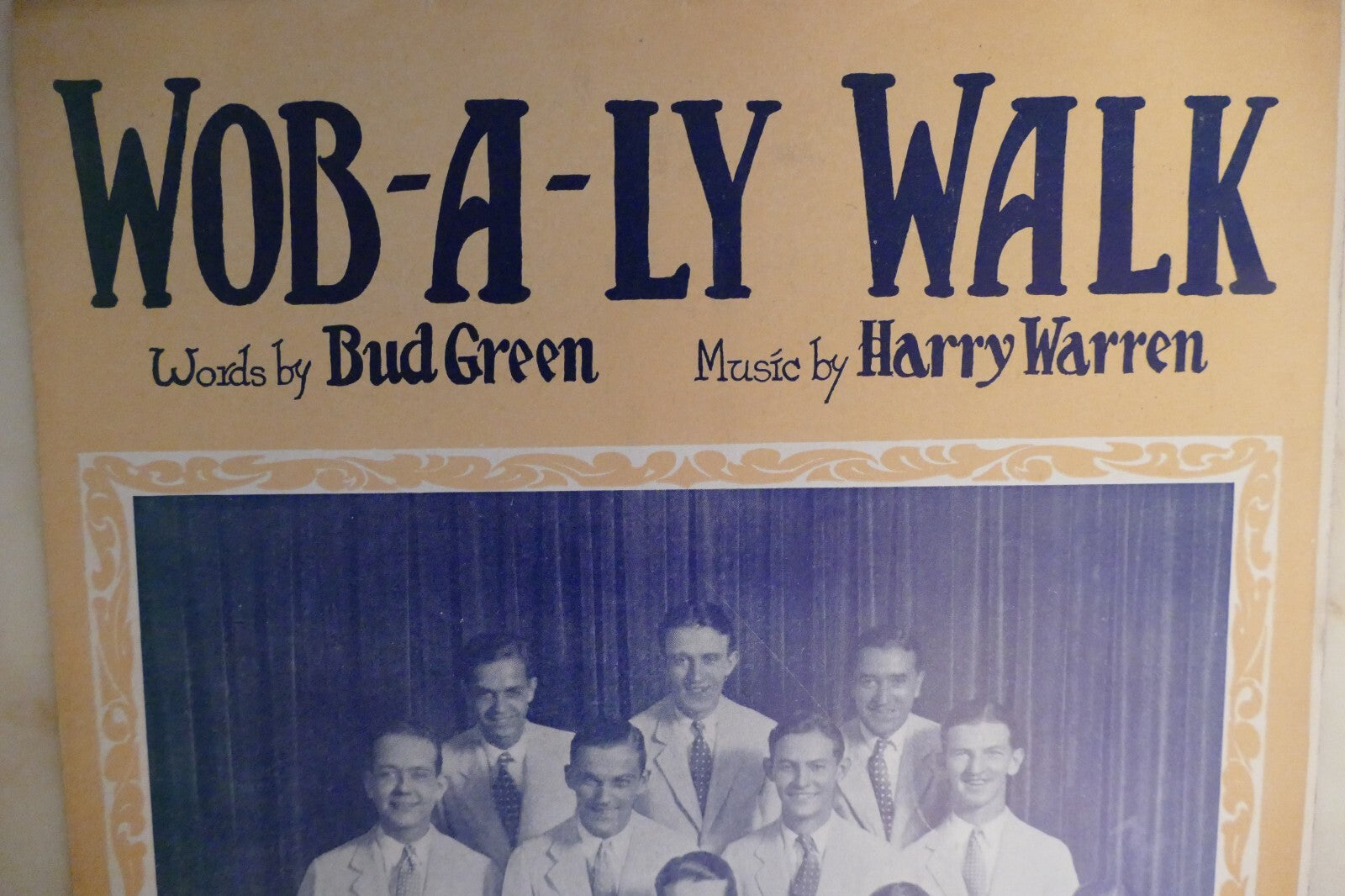 Wob a ly walk 1928 sheet music by harry warren and bud green, shapiro, bernstein and co.