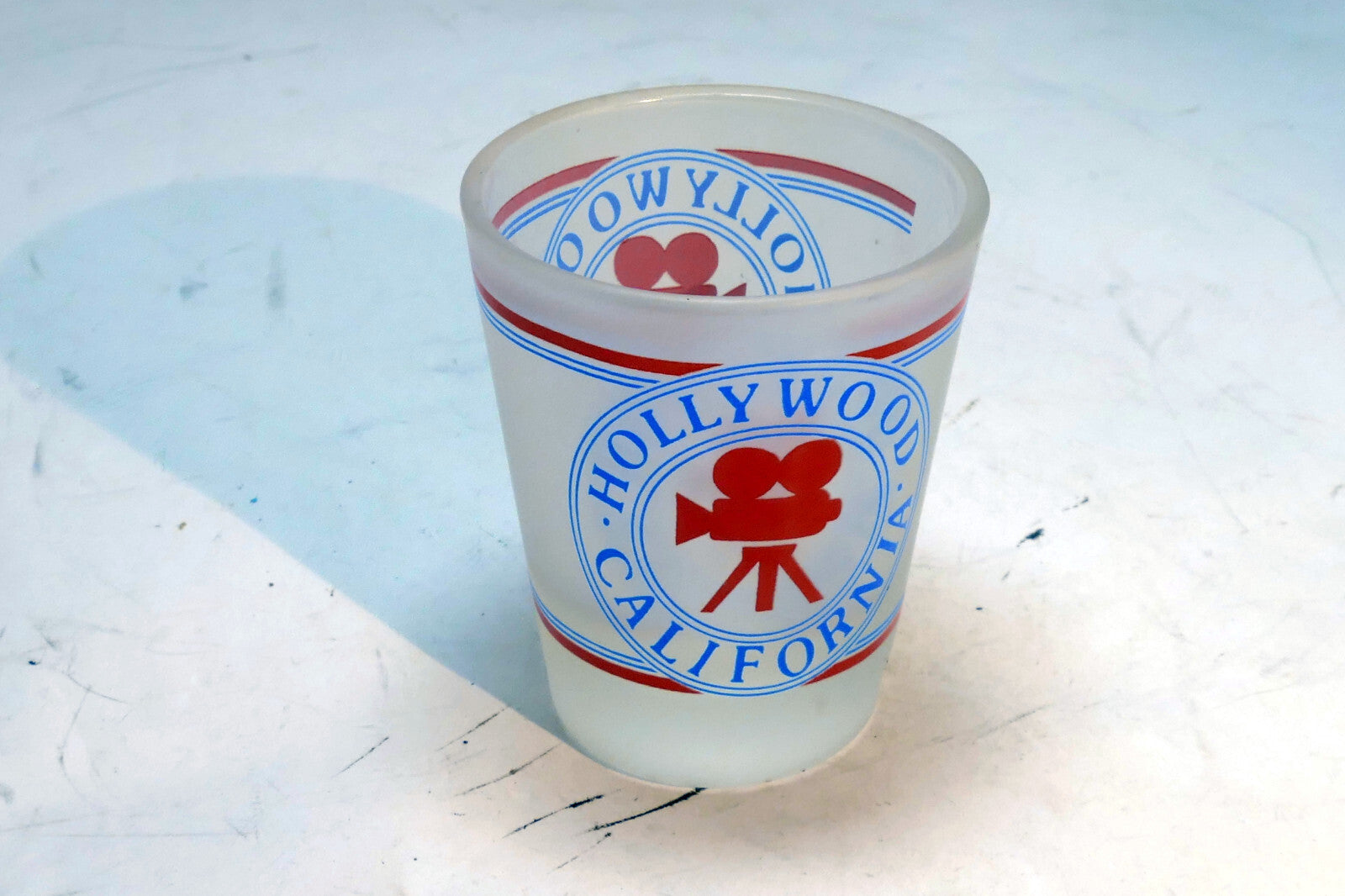 Vintage Hollywood, California USA Shot Glass Shooter 2.25" Tall souvenir