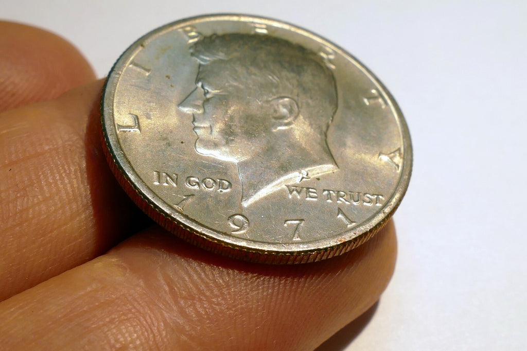 1971 John F Kennedy  half dollar coin US JFK