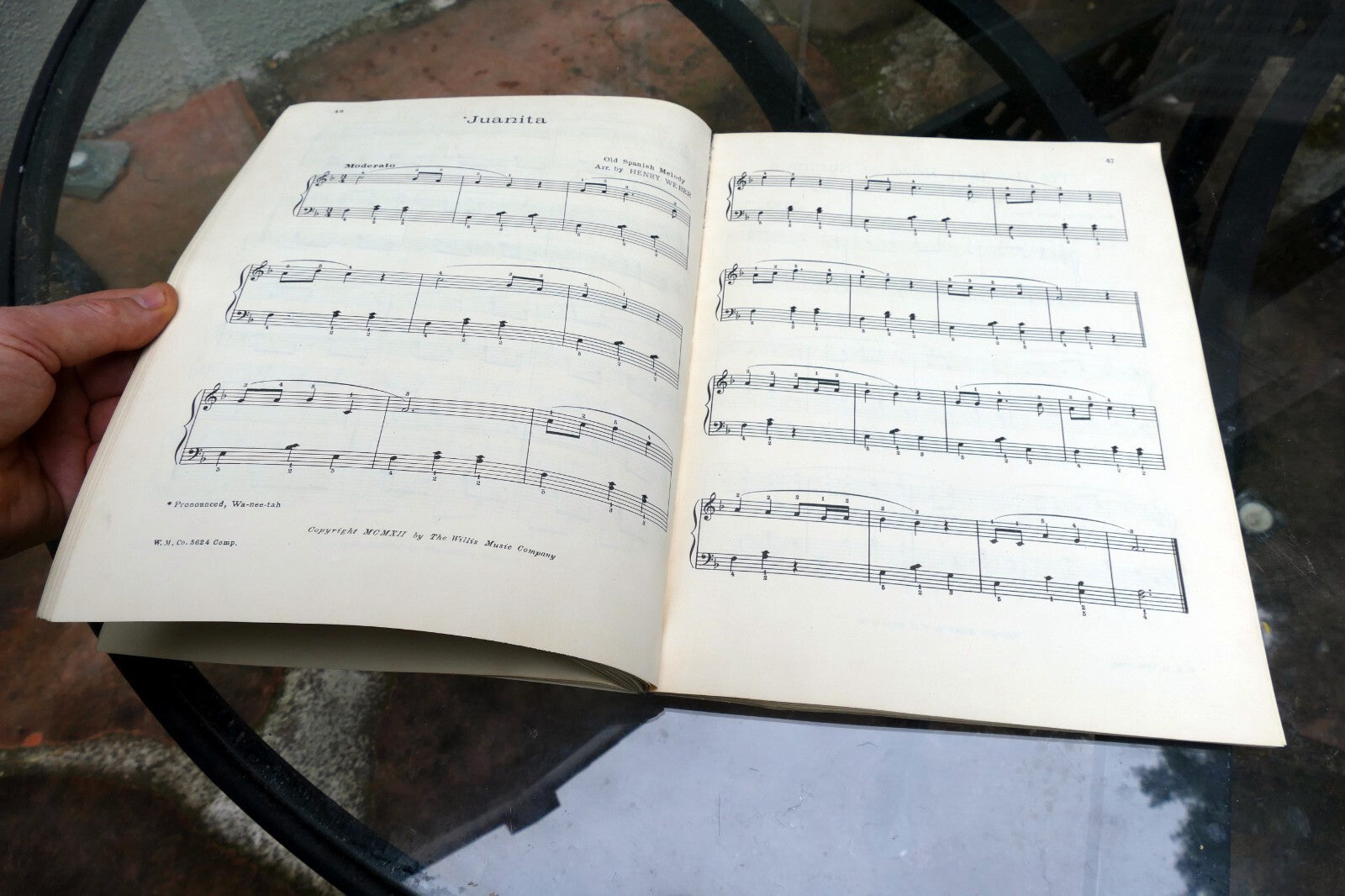 53 Whole world Loves Piano Solos Sheet music Willis Weber 5624 DIXIE LAND 1936