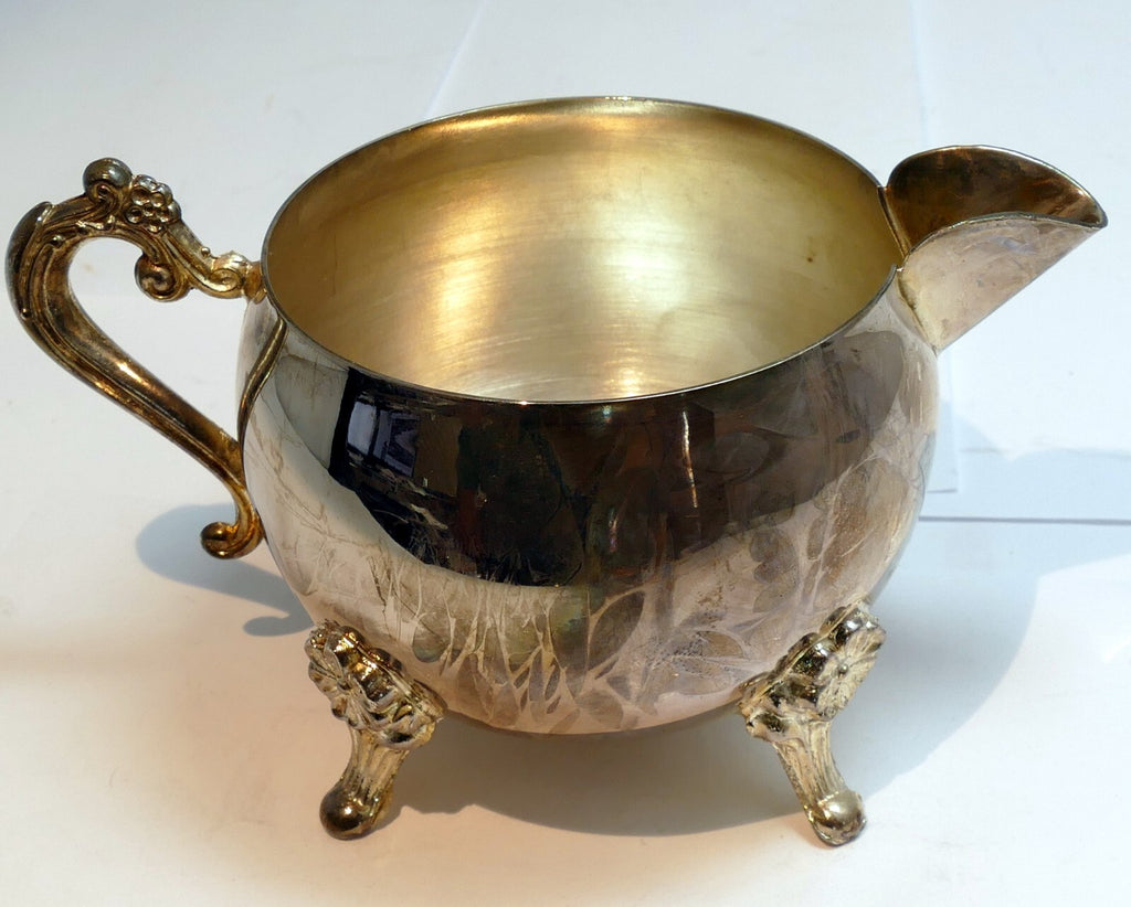 Silver plate creamer made in indonesia