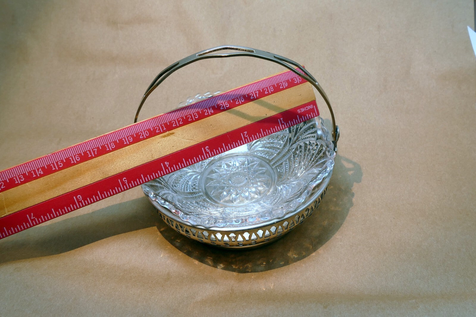 Farberware Sheffield Candy Dish Silver plate  Brooklyn NY 4.5" plate trinket