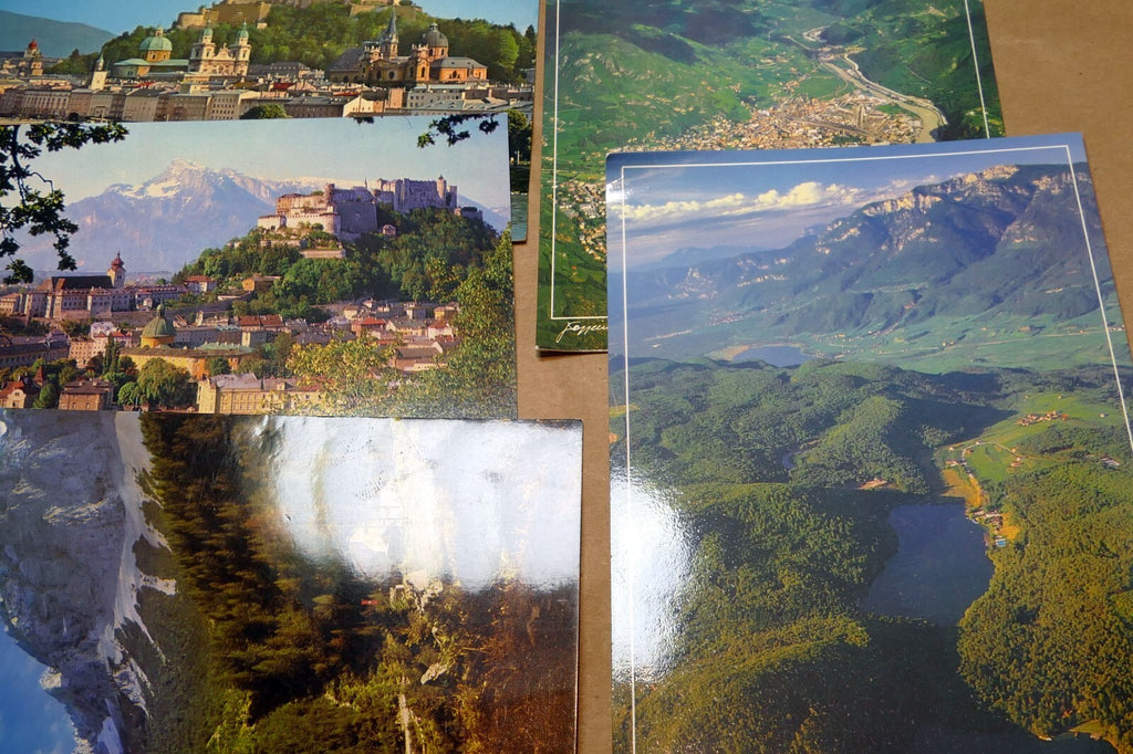 Salzburg Austria Unposted Postcard Lot pack of 14 Landscapes Castles 1960-80's