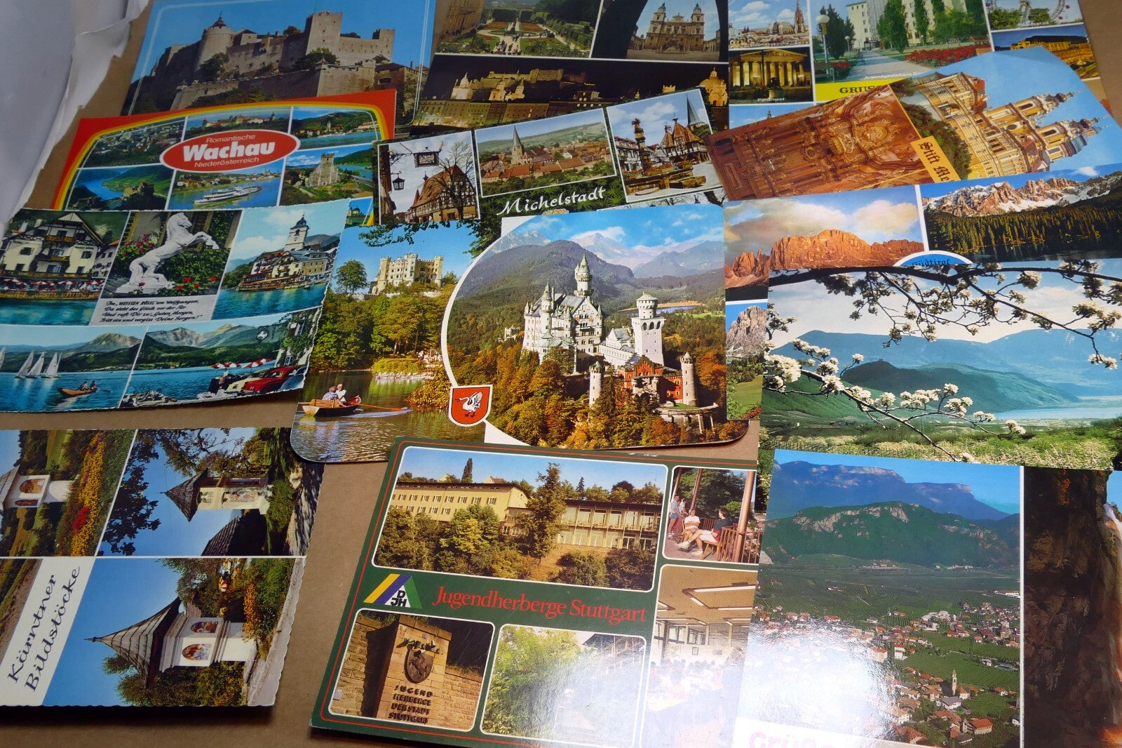 Germany unposted postcard lot pack of 13 landscapes towns castles 1980's