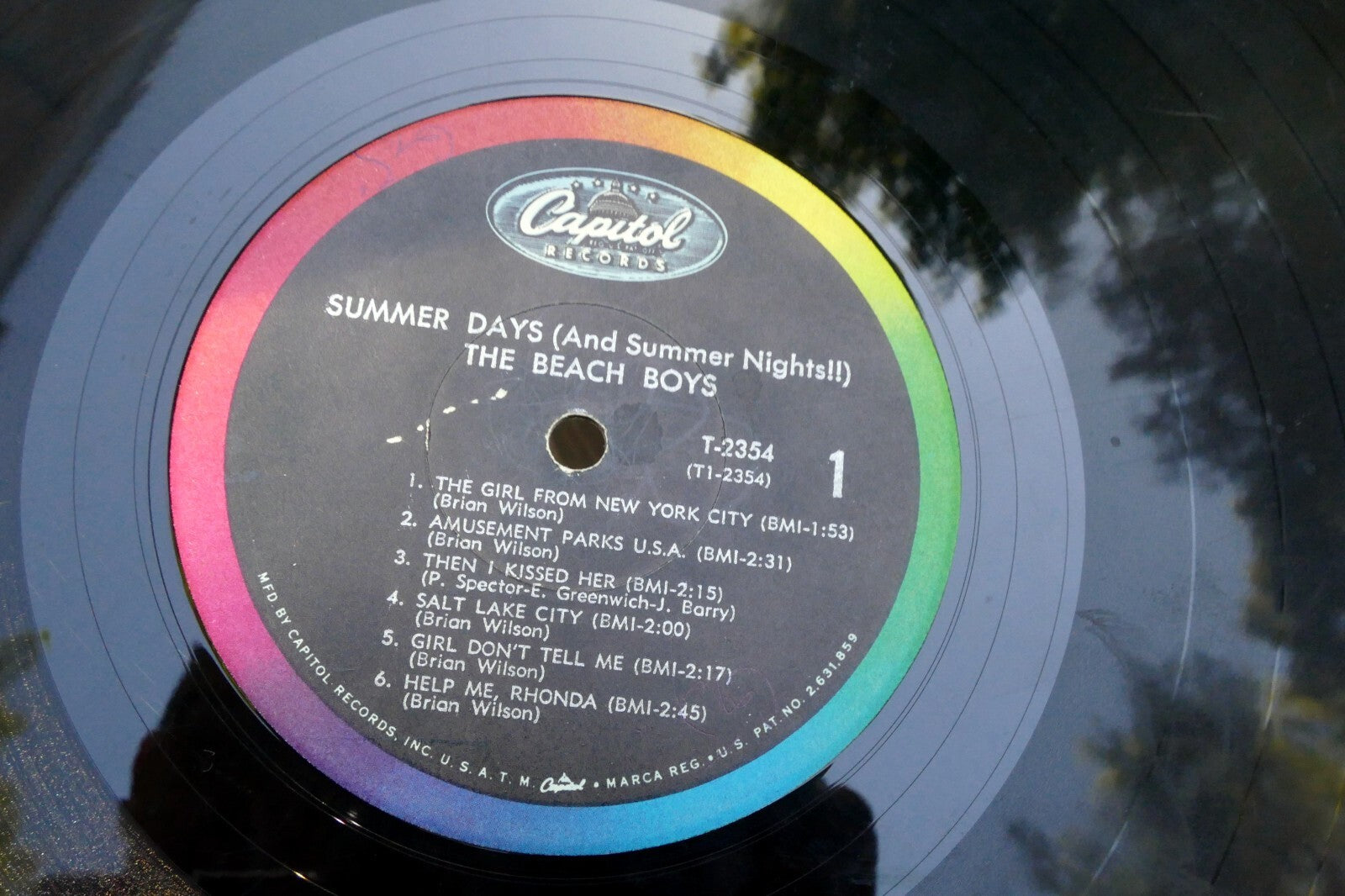 Beach Boys Summer Days LP (1965) Vinyl Record Album 12” T-2354 (missing cover)