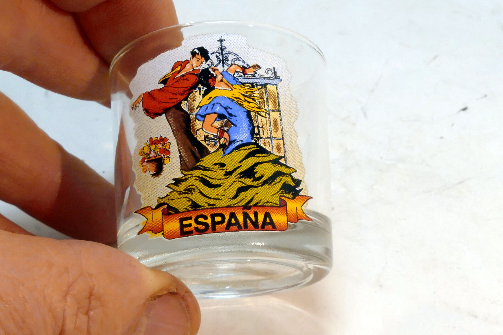 Espana Shot Glass Souvenir with Flamenco Dancers