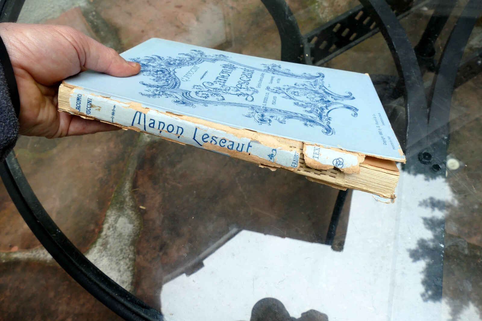 Manon Lescaut musik Puccini sheet music 1893 Italy Turin Ricordi German Leipzip