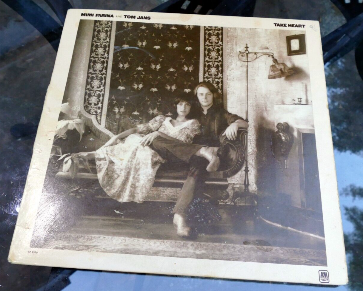 Mimi farina and tom jans   take heart lp sp 4310 a&m 1971 vinyl record
