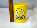 The SIMPSONS Homer WOO-HOO!  plastic water beer cup 4" tall 