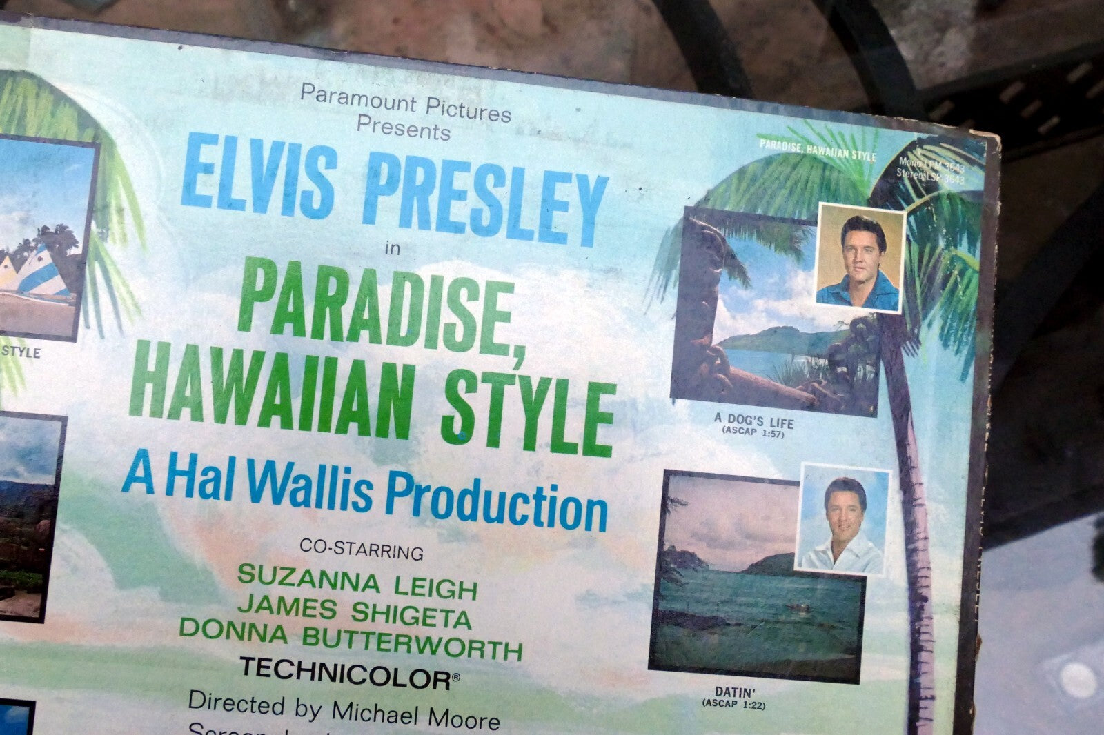 1966 Elvis Presley Paradise Hawaiian Style  LPM-3643 - ALBUM ART COVER ONLY