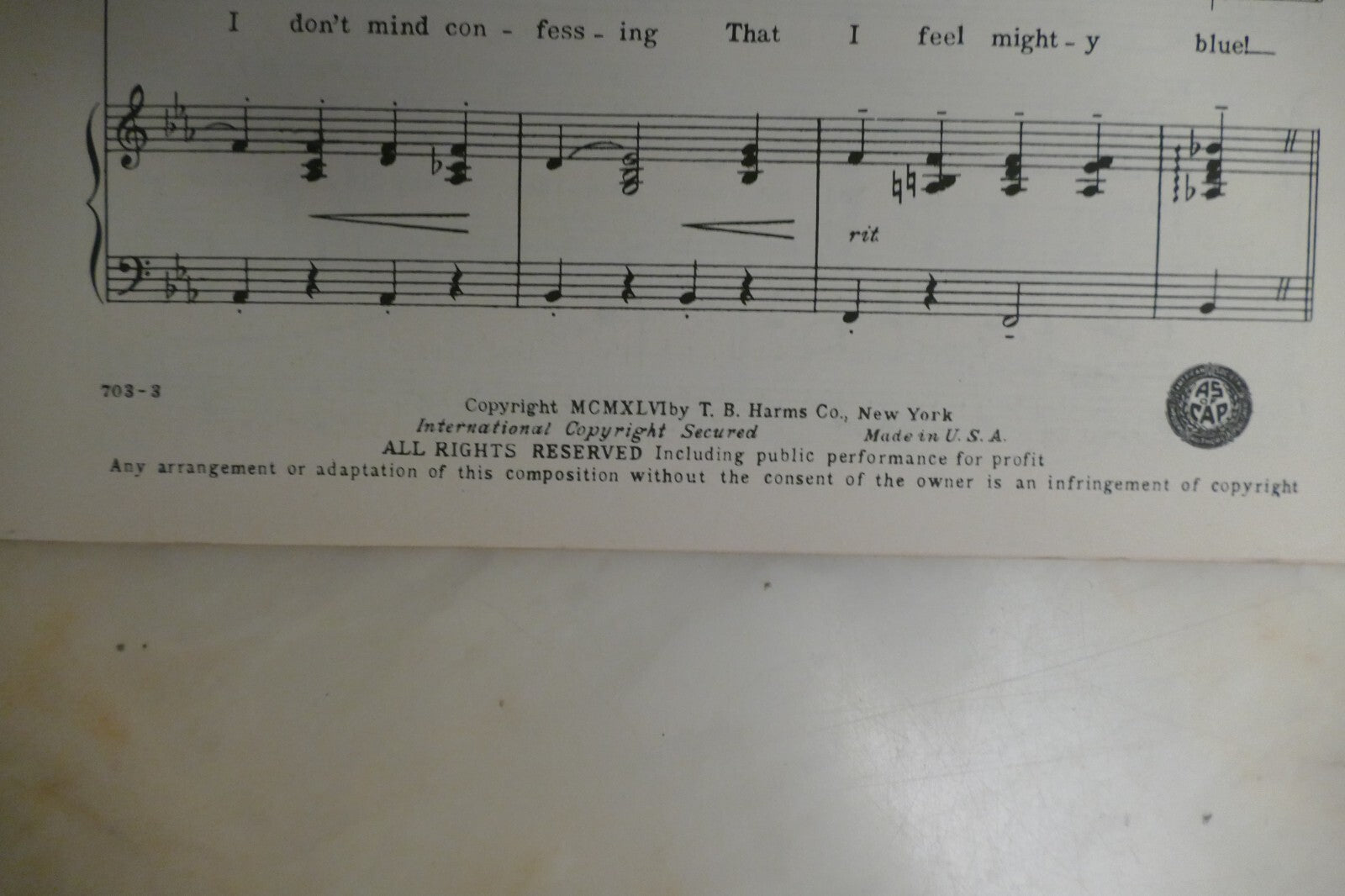 In Love In Vain 1946 by Jerome Kern from "Centennial Summer" musical