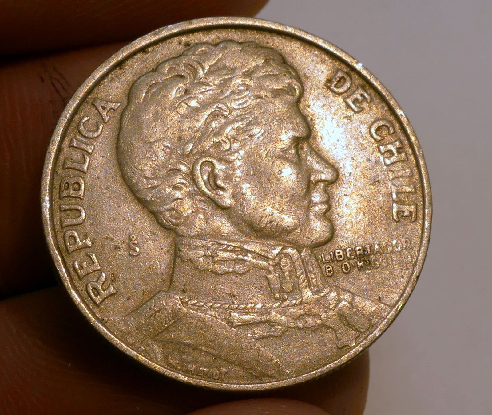 Chile 1 Peso 1976 circulated coin
