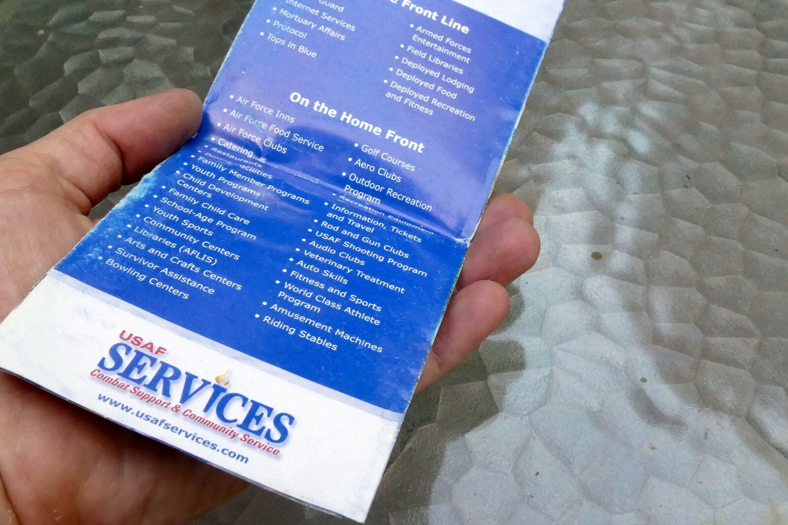 Brochure USAF Combat Support & community Services  advertisement add 2000's