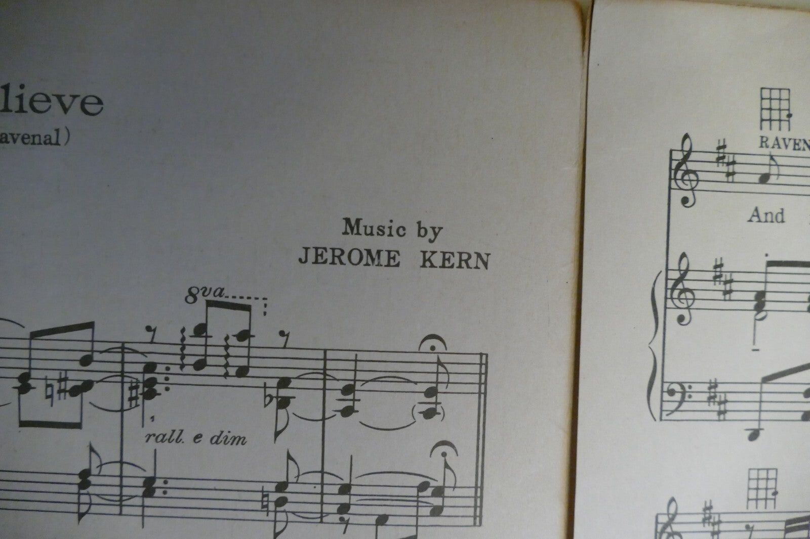 Make Believe 1927 by Jerome Kern and Oscar Hammerstein 2nd from "Show Boat"
