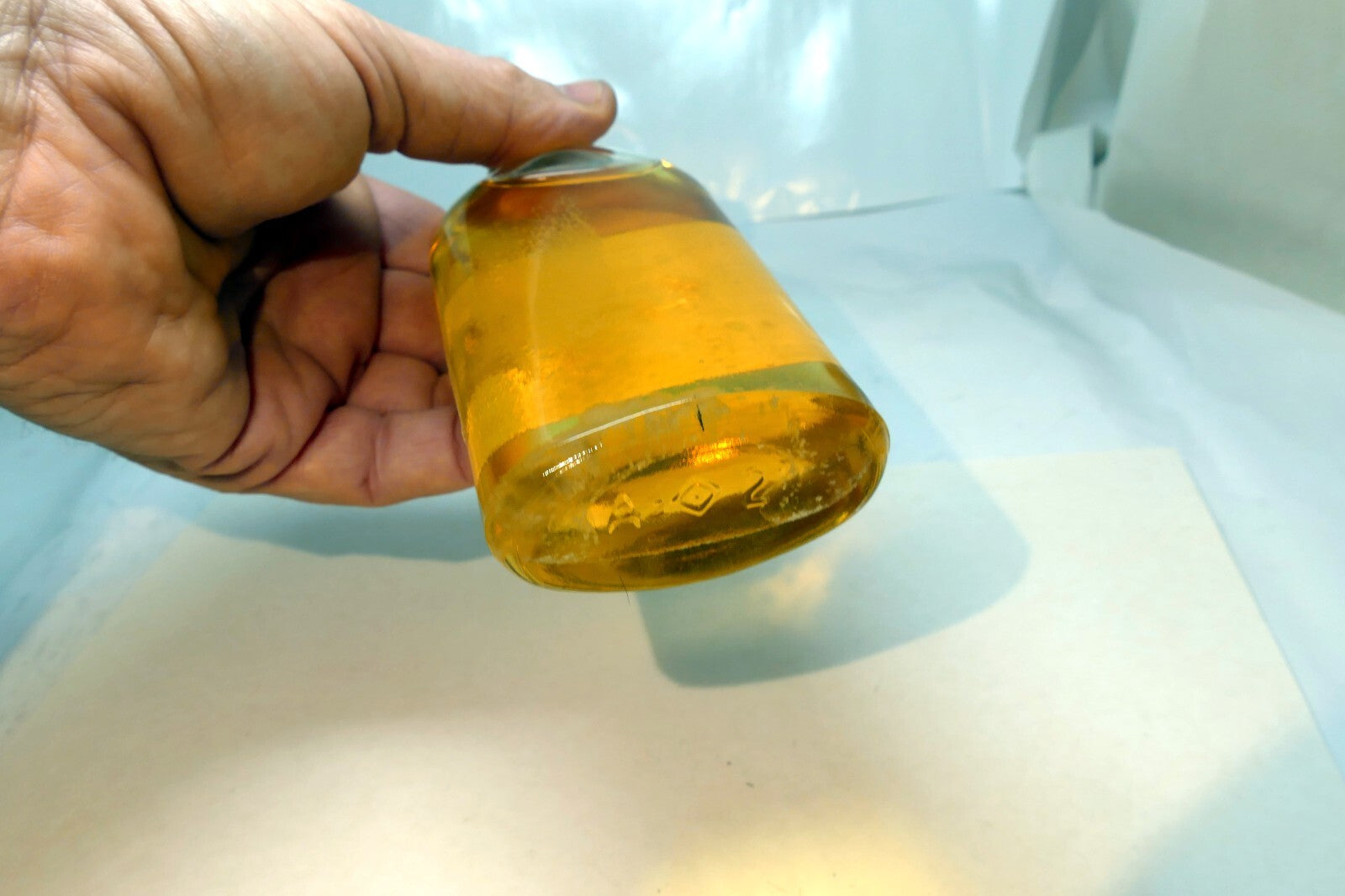 ANTIQUE BOTTLE Aromatic Castor Oil by Davis & Lawrence Montreal 4oz