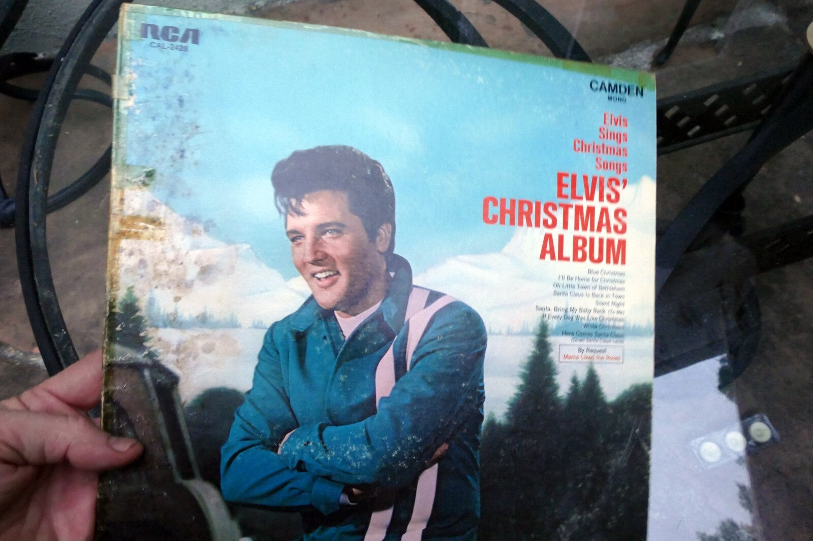 1970 Elvis Presley Elvis' Christmas Album RCA CAL-2428 - ALBUM ART COVER ONLY