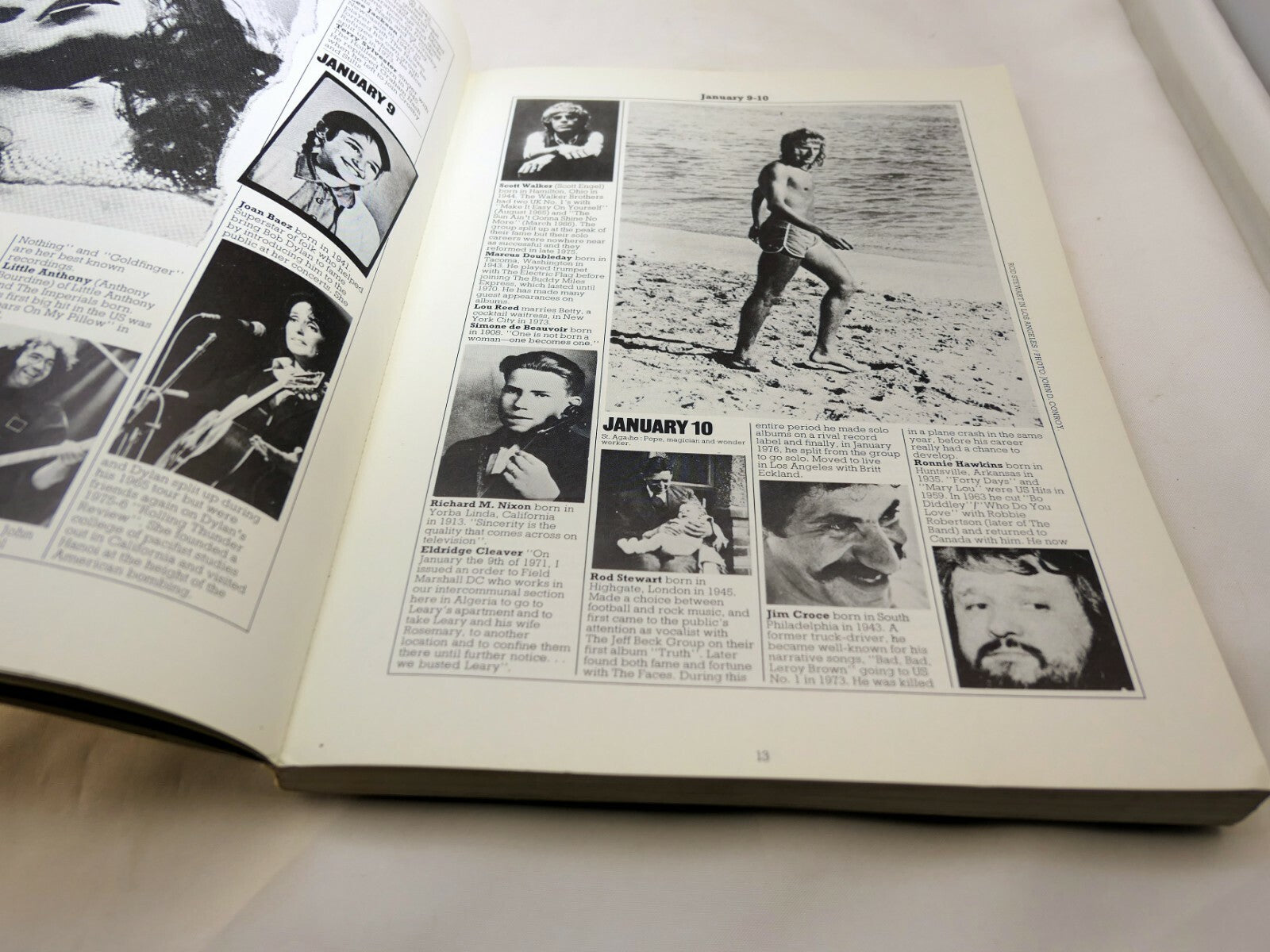 THE ILLUSTRATED ROCK ALMANAC by Pearce Marchbank & Barry Miles (1977)1st Edition