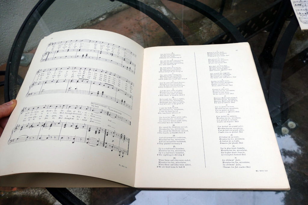 Sixty France Folk-Songs sheet music edited J. Tiersot  1915 Boston USA