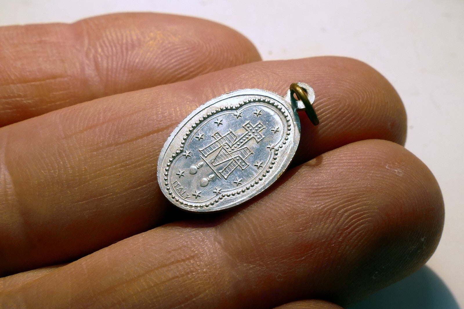 O Mary Conceived Without Sin Pray For Us Who Have Recourse Pendant Charm 1830