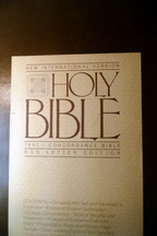 Holy bible new international version with red letter 1983 ninth print
