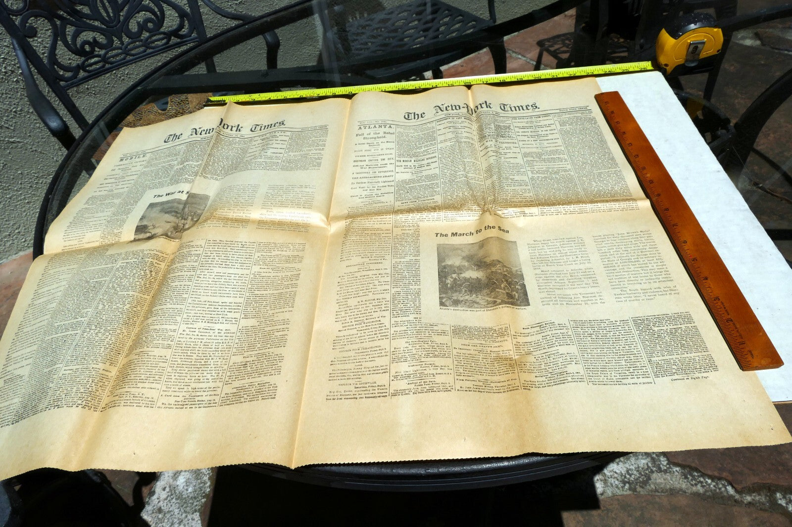 New York Times Sept 3 1864 - Reprint, Atlanta's Destruction by Sherman, Mobile