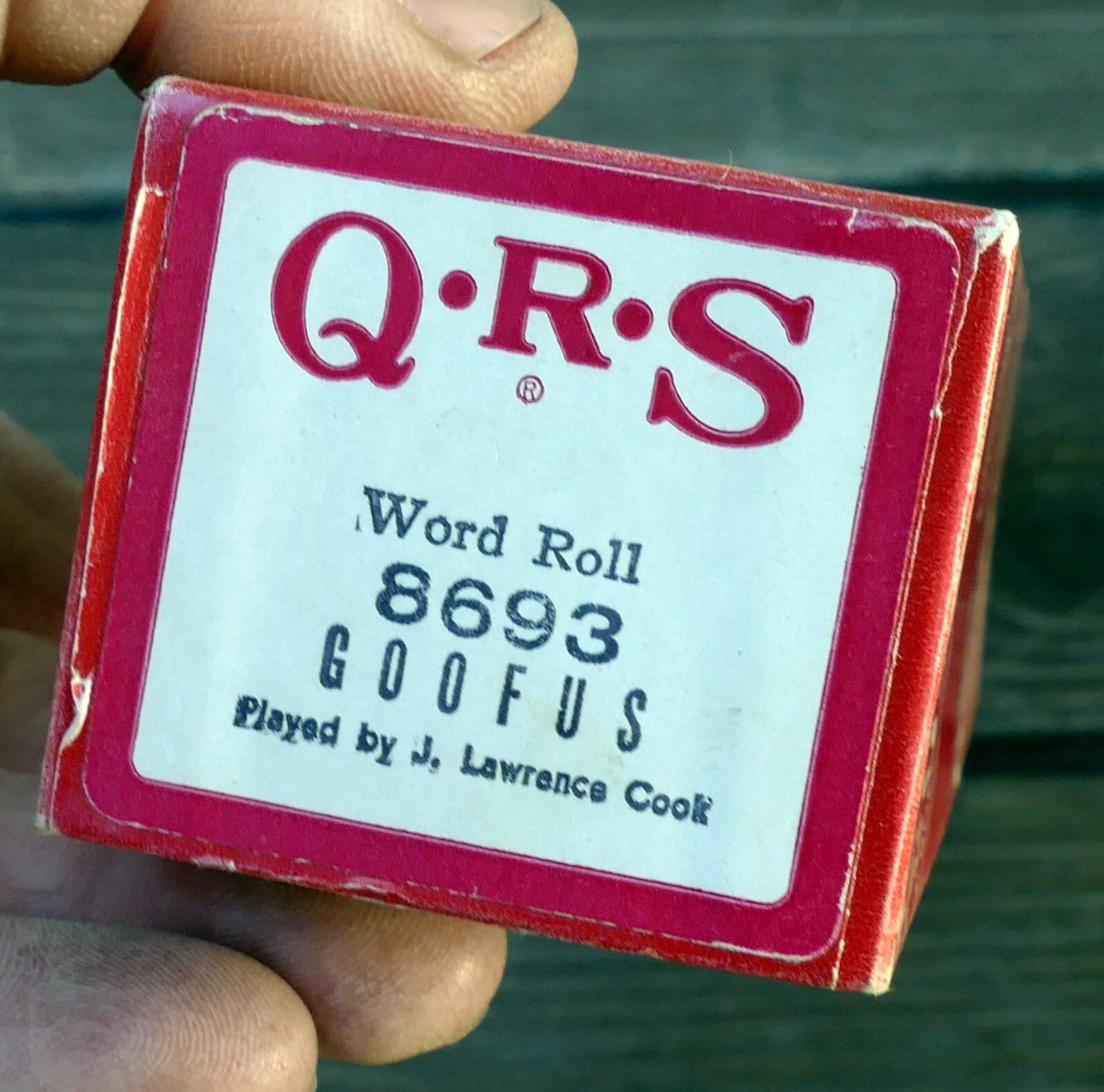 Qrs word roll 8693 goofus