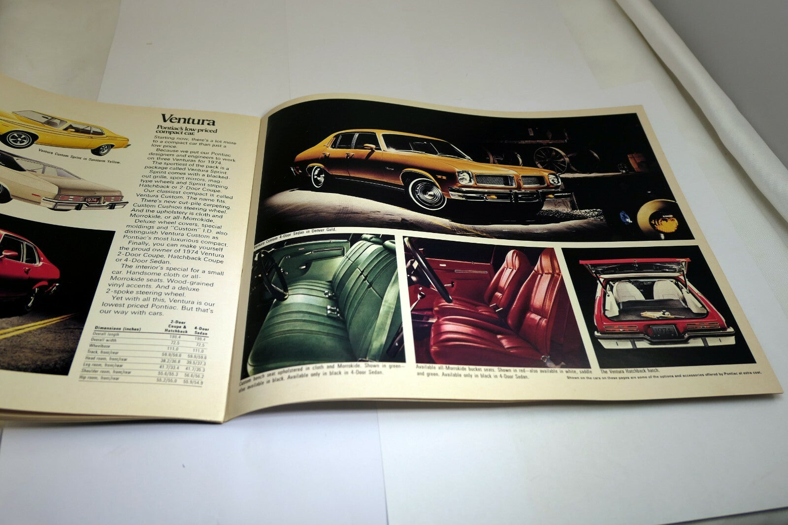 Pontiac 1974 Dealership Car advertisement ad Sales Brochure