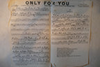 Only for you fox trot, sheet music 1929, by josiah zuro, francis gromon and charles weinberg