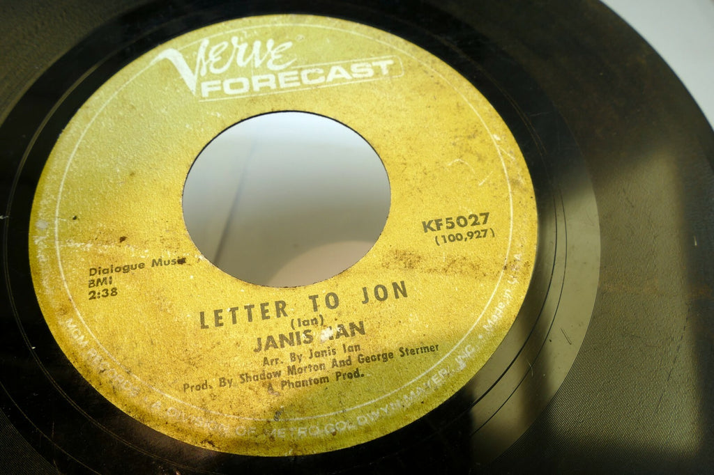 Janis ian   society's child/ letter to son   vinyl 45 record   as found