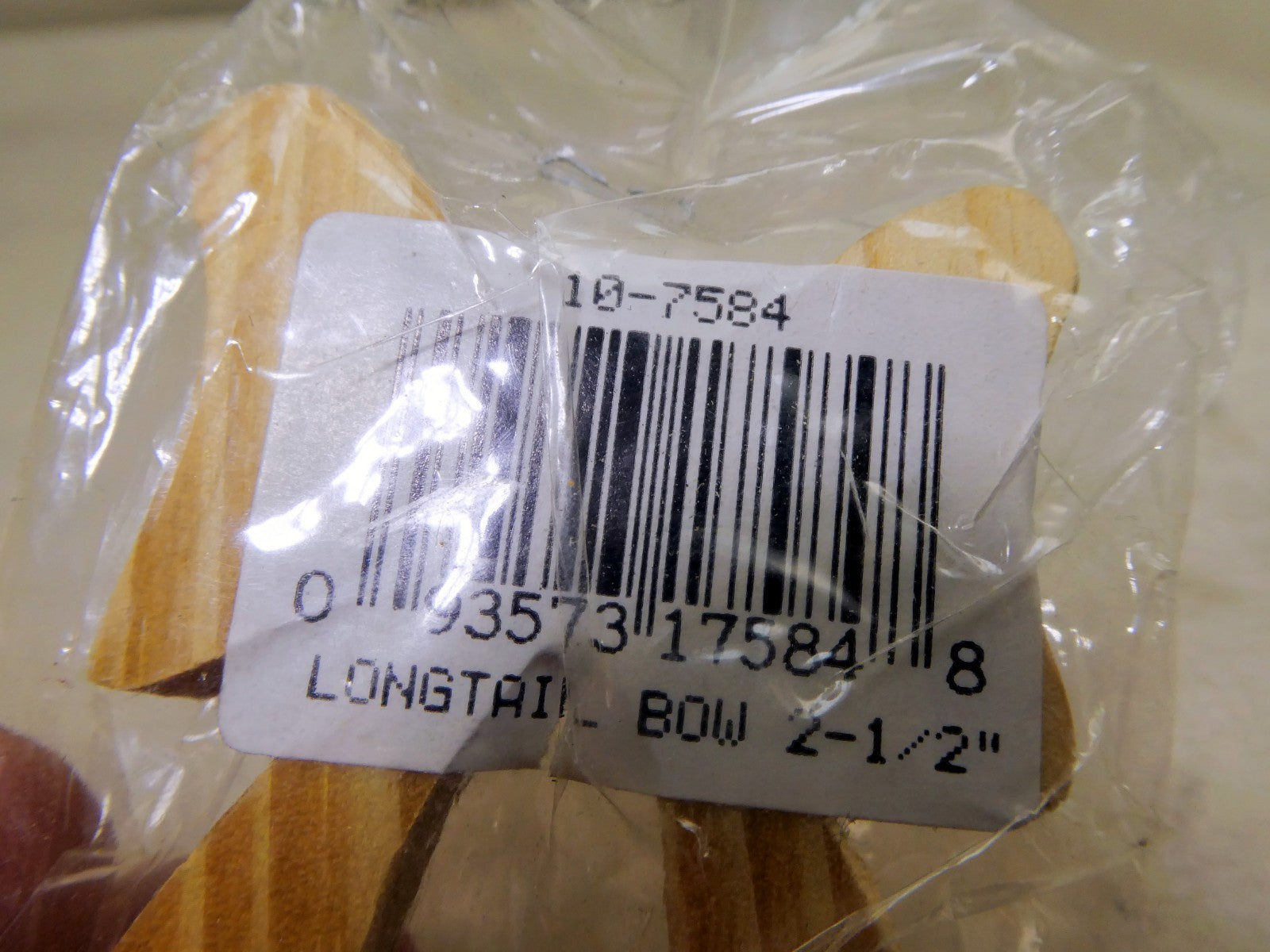 NEW Vintage 2.5” Wooden Longtail Bow Crafts