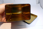 Coca-Cola Tin Can  Red & Gold "Delicious and Refreshing" Drink rectangle  6"