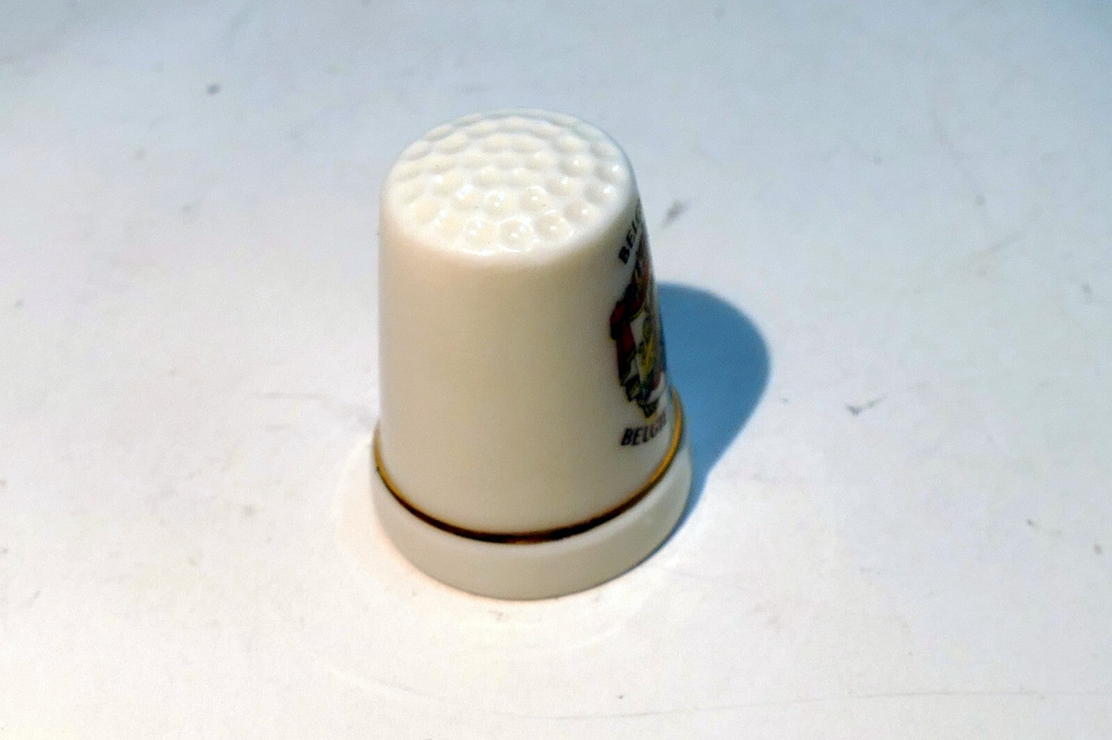 Porcelain Thimble Souvenir Belgium Belgie  Belgique