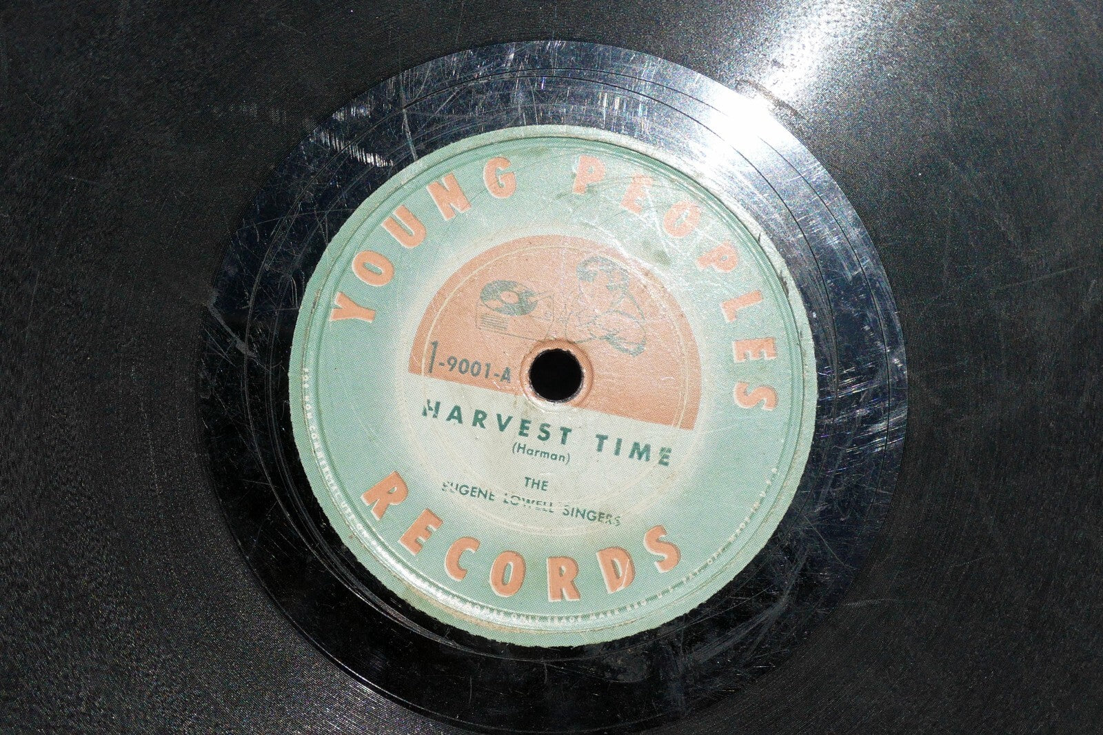 1940's-50's Harvest Time Young Peoples Records 10" 78 rpm 1 2 9001