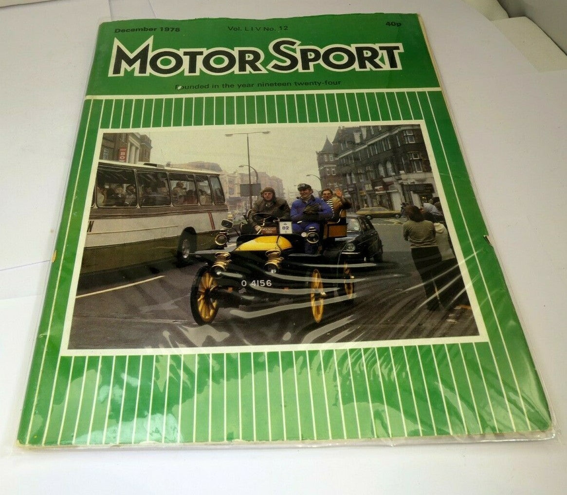 Motor sport magazine december 1977 no 12 vol liv