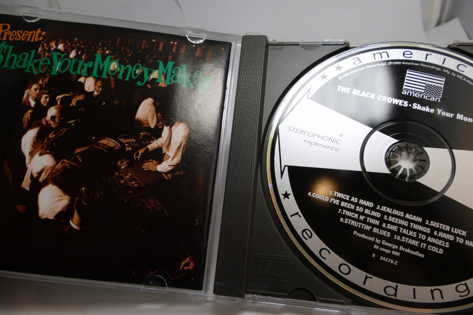 Shake Your Moneymaker - Music CD - Black Crowes -   Audio 9 24278-2 Very Good