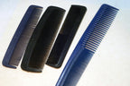 4 Pcs Black Plastic Barbershop Styling Comb Set for hair clippers