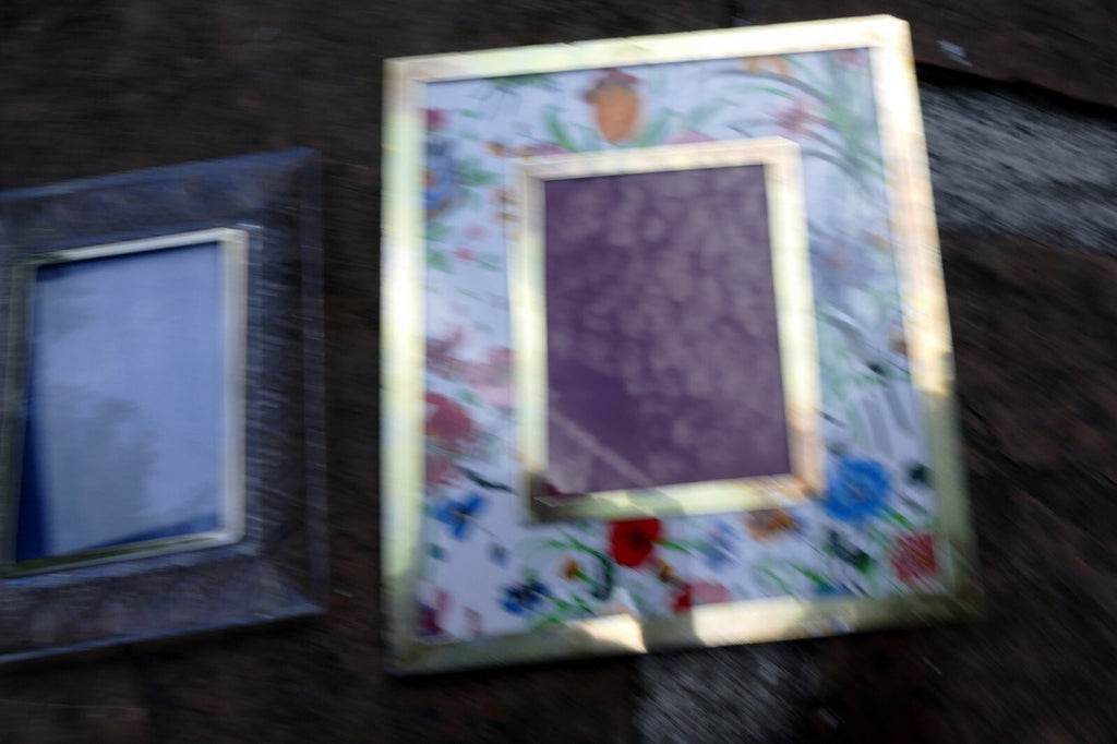 Pack of 3 Four Metal/Glass Picture Portrait Frame 5X7" Art Photo Mixed lot