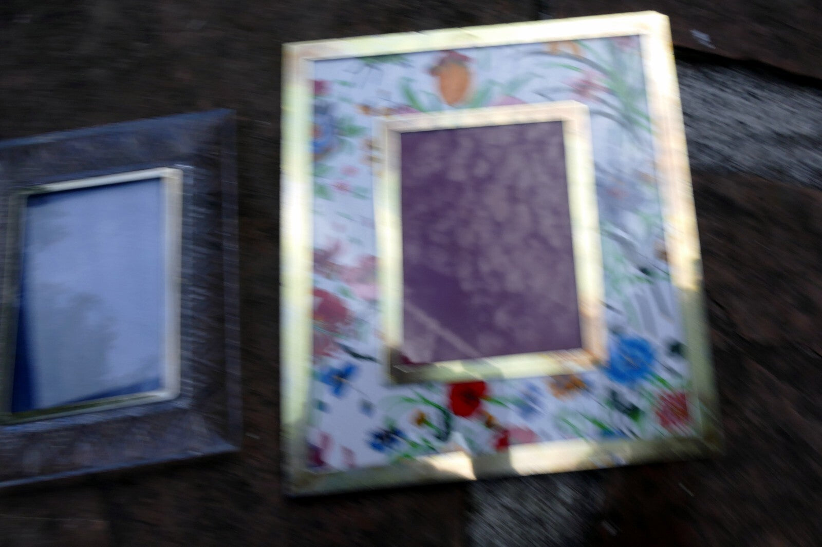 Pack of 3 Four Metal/Glass Picture Portrait Frame 5X7" Art Photo Mixed lot
